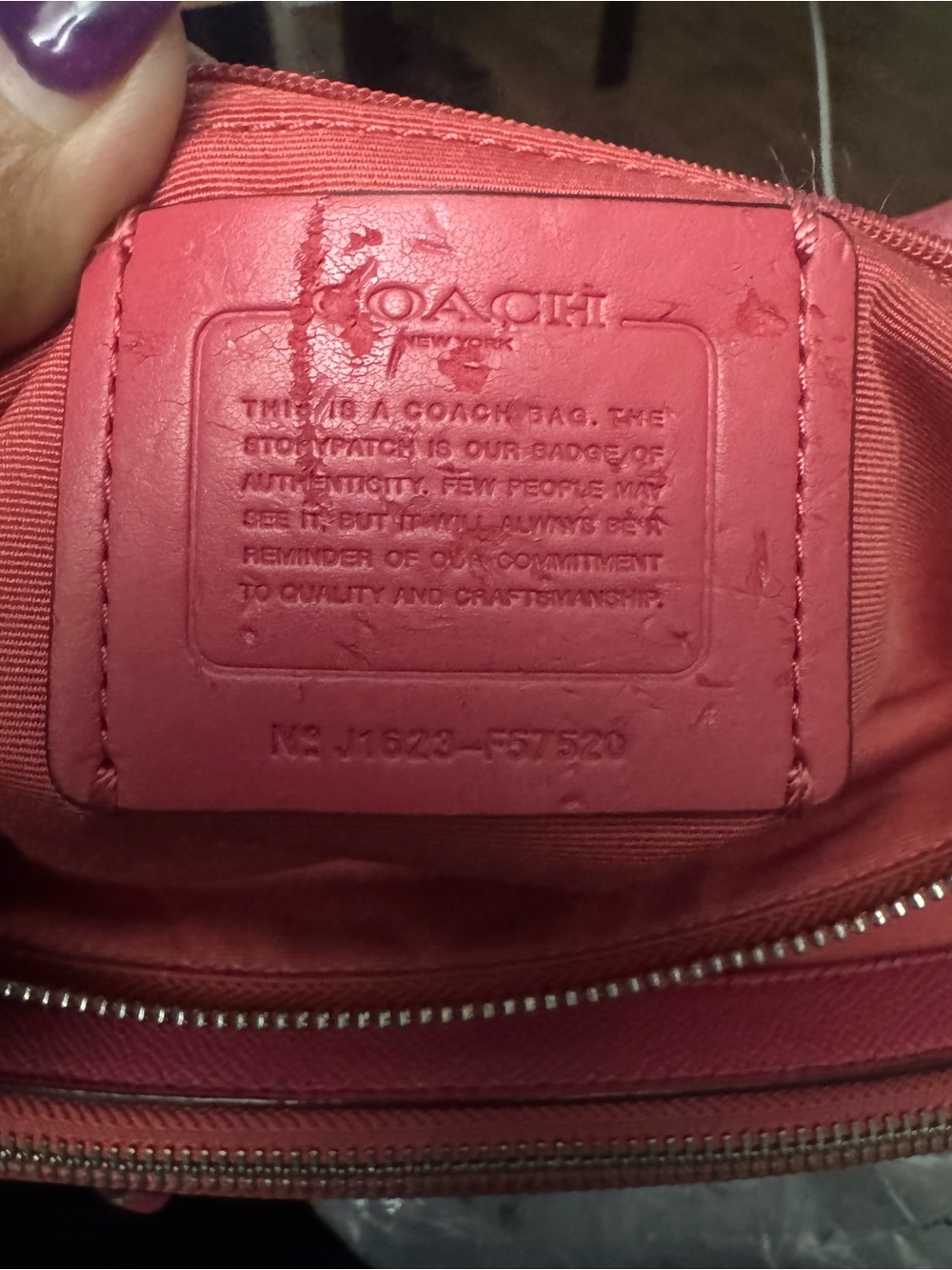 Coach Pink Small Christie Carryall - Picture 7 of 11